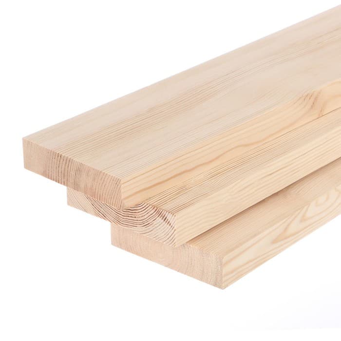 Доска строганная профилированная «Добропаровъ», сосна сухая, сорт АВ, 3000×140×40 мм