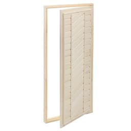 Дверь для бани и сауны, коробка 170×80 см, деревянная, универсальная, тёмная