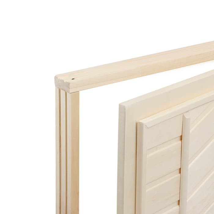 Дверь для бани и сауны, коробка 170×80 см, деревянная, универсальная, тёмная