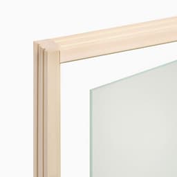 Дверь для бани и сауны «Сатин», 190×70 см по коробке, липа, прозрачное стекло