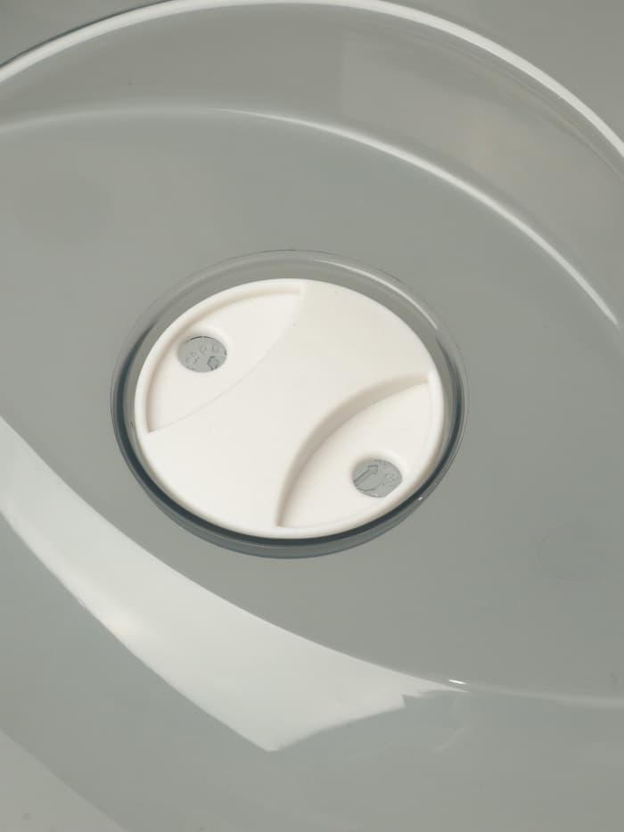 Крышка для СВЧ phibo, d=25 см, h=9.7 см, пластик, чёрная