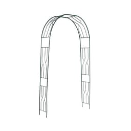 Арка садовая, 250×120×30 см, для вьющихся растений, металлическая, зелёная