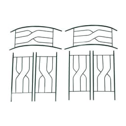 Арка садовая, 250×120×30 см, для вьющихся растений, металлическая, зелёная