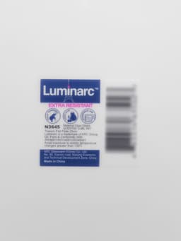 Тарелки Luminarc TRIANON, d=25 см, обеденные, набор 6 шт., стеклокерамика, белые