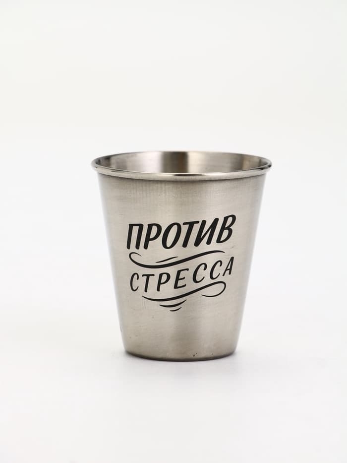 Стопки в чехле, нержавеющая сталь, набор 3 шт. × 70 мл