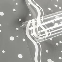 Пленка для цветов «Горох» белая 0.6×200 г, 40 мкм