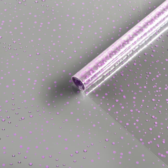 Пленка для цветов «Мошка» сиреневая 0.7×8.2 м, 40 мкм