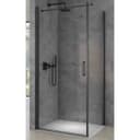 Душевое ограждение Comforty SZ 161, стекло, чёрный профиль, 100×100×190 см