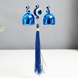 Музыка ветра «Слоник», металл, от сглаза с кисточкой 2 колокольчика, 24 см