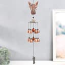 Музыка ветра «Молитва ангела», металл, 10 колокольчиков, под медь, 5×5×55 см