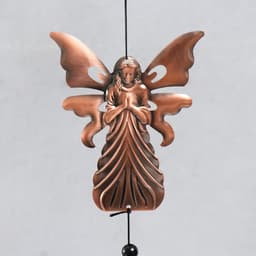 Музыка ветра «Молитва ангела», металл, 10 колокольчиков, под медь, 5×5×55 см