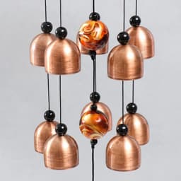 Музыка ветра «Молитва ангела», металл, 10 колокольчиков, под медь, 5×5×55 см