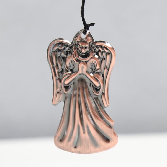 Музыка ветра «Молитва ангела», металл, 10 колокольчиков, под медь, 5×5×55 см