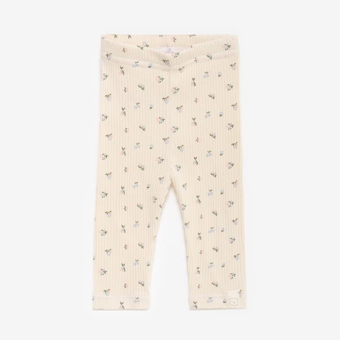 Легинсы «Крошка Я» Wildflowers, рост 62-68 см, бежевые