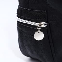 Сумка - мешок женская на молнии, 26×10×26 см, чёрная