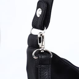 Сумка - мешок женская на молнии, 24×9×24 см, чёрная