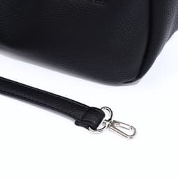 Сумка - мешок женская на молнии, 24×9×24 см, чёрная