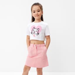 Юбка джинсовая KAFTAN, размер 30 (98-104 см), розовая