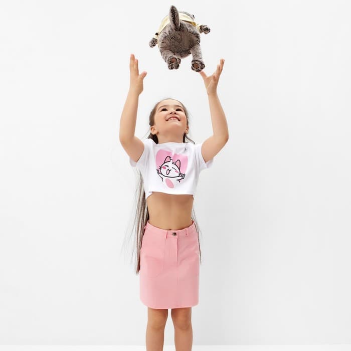 Юбка джинсовая KAFTAN, размер 30 (98-104 см), розовая