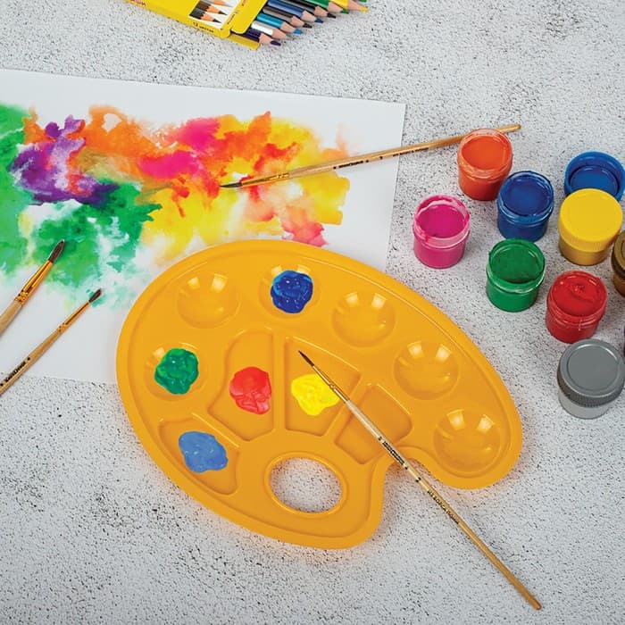 Палитра овальная, 10 ячеек, «Прованс» Calligrata, пастельные цвета, МИКС