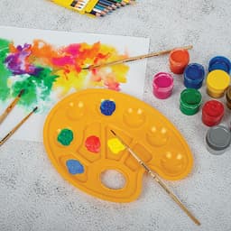 Палитра овальная, 10 ячеек, «Прованс» Calligrata, пастельные цвета, МИКС