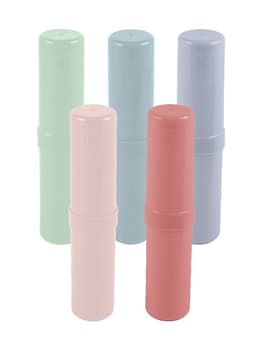 Пенал - тубус Calligrata «Прованс», 40×195 мм, пастельные цвета, пластик, МИКС