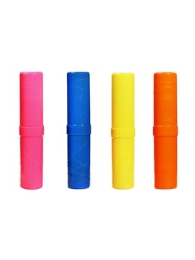 Пенал-тубус (40×195 мм) «Фонарики», Calligrata, неоновые цвета, МИКС