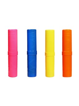 Пенал-тубус (40×195 мм) «Фонарики», Calligrata, неоновые цвета, МИКС