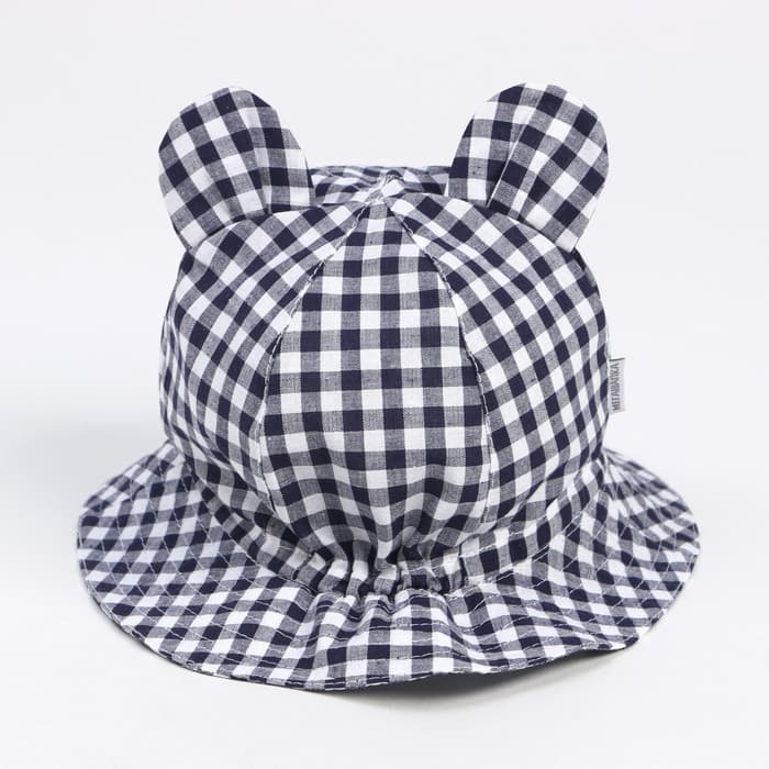 Панама детская, размер 46-48, синяя