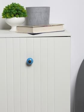 Ручка-кнопка DOME Ceramics 003, керамическая, синяя