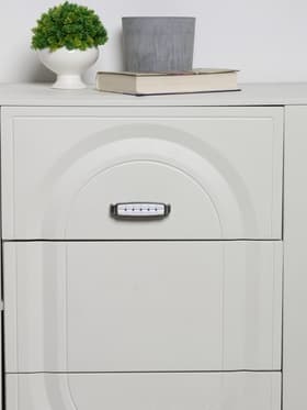 Ручка скоба ELEGANT, 96 мм, керамическая, цвет цвет старинное серебро