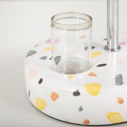 Настольная лампа с абажуром RISALUX «Аэлита», Е14, 15 Вт, белый, 20×20×30 см