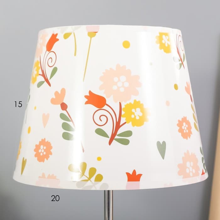 Настольная лампа с абажуром RISALUX «Аэлита», Е14, 15 Вт, белый, 20×20×30 см