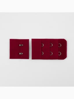 Застёжка для бюстгальтера, 3 ряда 2 крючка, 10 шт., бордовая