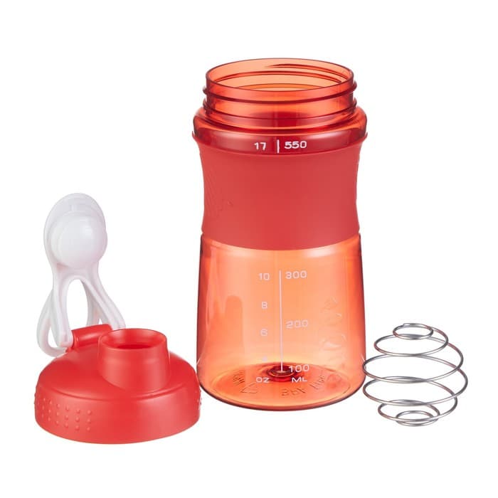 Шейкер «Мастер К» Work спортивный для коктейлей, 550 мл, 19.5×7.8 см, оранжевый