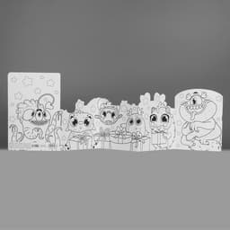 Поздравительная открытка с раскраской «Монстрики», 12×18 см