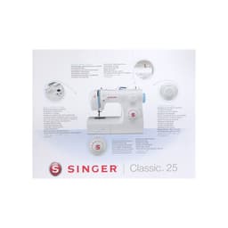 Швейная машина Singer Classic 25, 85 Вт, 19 операций, полуавтомат, белая