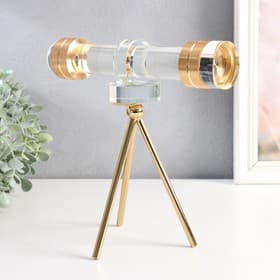 Фигурка «Подзорная труба», стекло, металл, 24×14×25 см