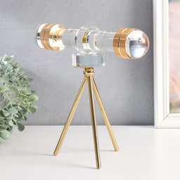 Фигурка «Подзорная труба», стекло, металл, 24×14×25 см