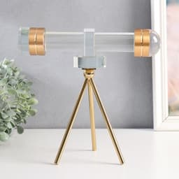 Фигурка «Подзорная труба», стекло, металл, 24×14×25 см