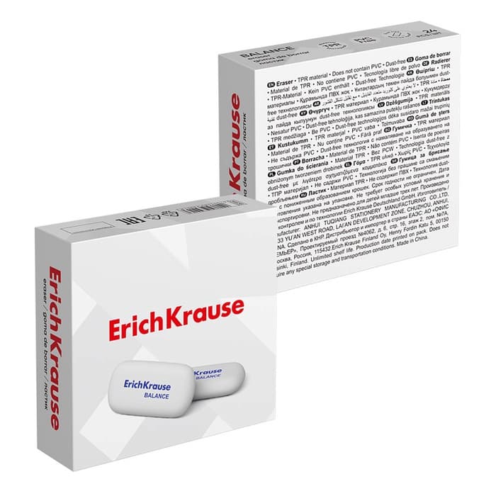 Ластик ErichKrause Balance Mini, 50×23×9 мм, мягкий, гипоаллергенный