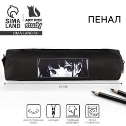 Пенал школьный, искусственная кожа«Аниме»19×8×3 см