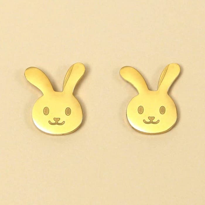 Серьги гвоздики «Зайчики»