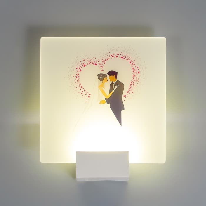 Бра «Любовь» LED 6 Вт 4000К белый 24×6×24 см