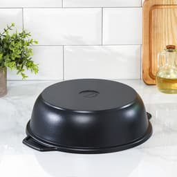 Жаровня KUKMARA «Традиция», 3 л, d=26 см, стеклянная крышка, антипригарное покрытие, чёрная