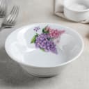 Салатник Добрушский завод «Сирень», 360 мл, d=14.5 см, фарфор, белый