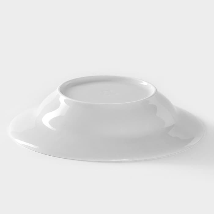 Тарелка глубокая Добрушский завод «Идиллия», 250 мл, d=20 см, фарфор, белая