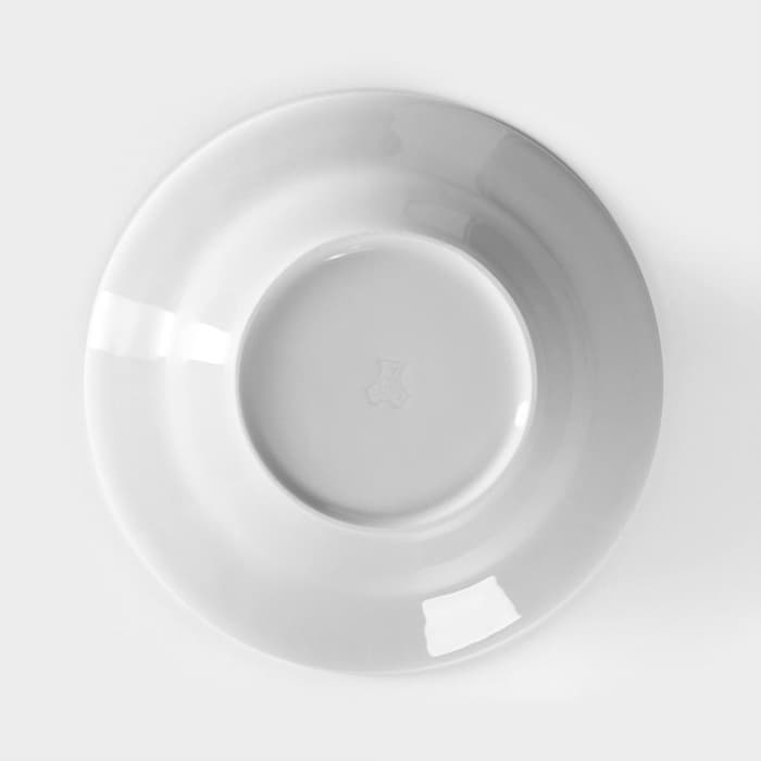 Тарелка глубокая Добрушский завод «Идиллия», 250 мл, d=20 см, фарфор, белая