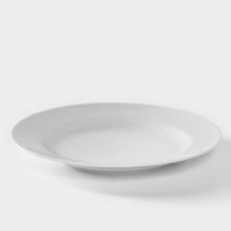 Тарелка Добрушский завод «Идиллия», d=24 см, фарфор, белая