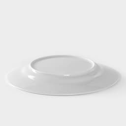 Тарелка Добрушский завод «Идиллия», d=24 см, фарфор, белая